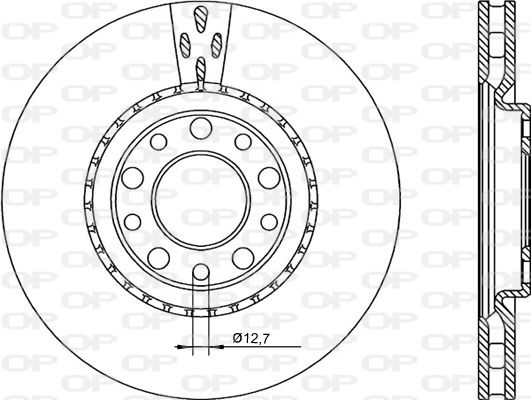 OPEN PARTS Тормозной диск BDR2253.20